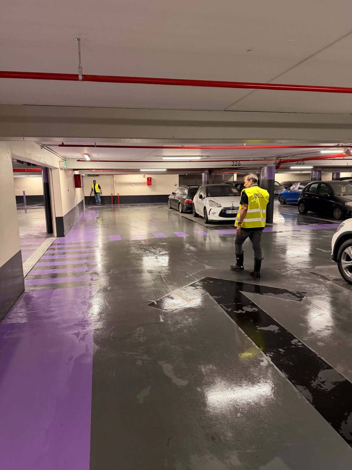 Remise en état complète du parking de la pré-fourrière de Charléty (Paris 13)